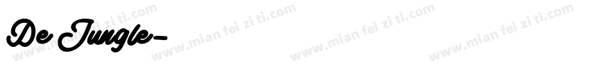 De Jungle字体转换